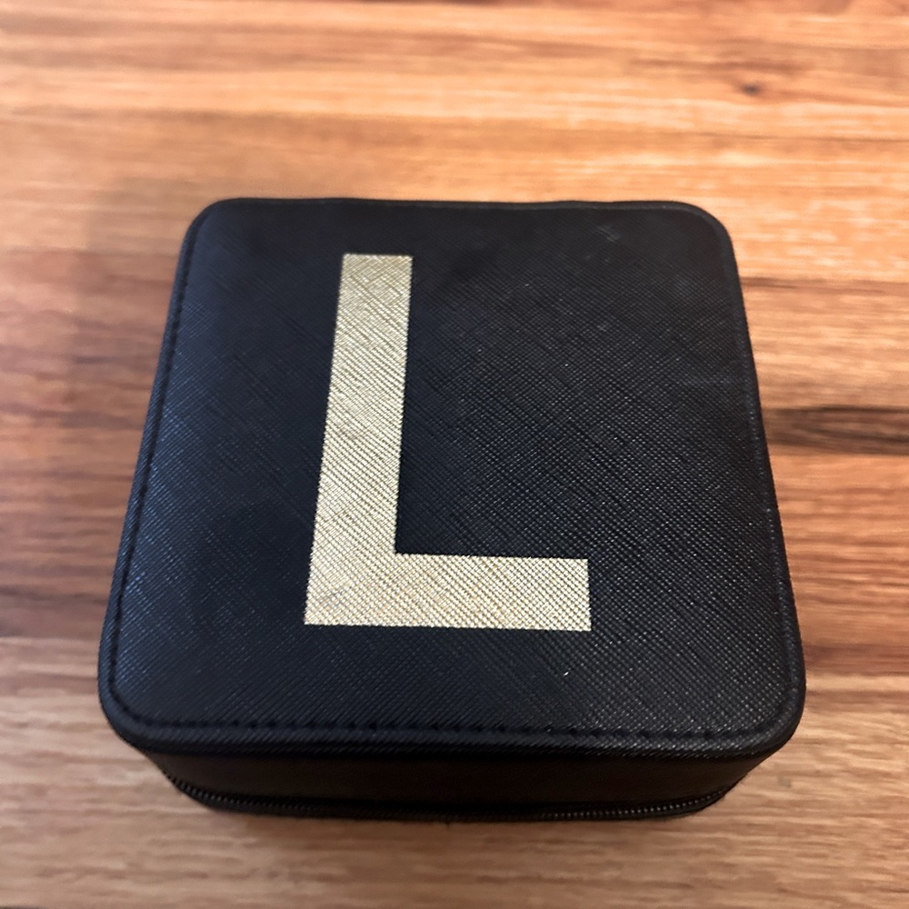 "L" travel jewelry case from
nordstrom